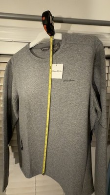 Eddie Bauer | Men's Supersoft Fleece Gray Fit Heavyweight Crew Sweatshirt Used