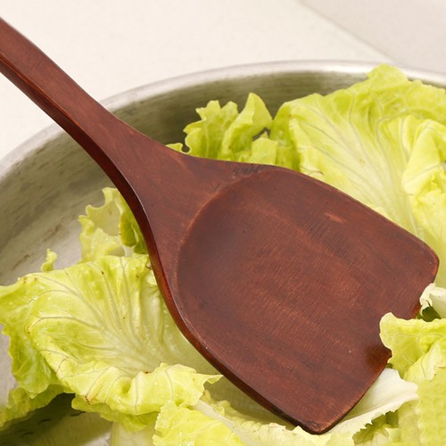 1PC Wooden Shovel Spoon Non Stick Wood Long Rice Spatula Kitchen Cooking Utensil - Bild 6 von 7