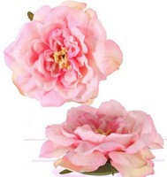 Artplants KüNstliche RosenblüTe Saskia, Schwimmend, Rosa, Ø 15Cm
