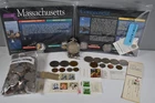 HUGE US & WORLD SILVER & OLDER COLLECTIBLE COIN & STAMP LOT SILVER MORGAN DOLLAR