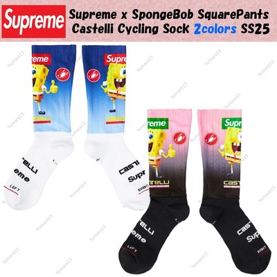 Supreme x SpongeBob SquarePants Castelli Cycling Sock 2colors SS25
