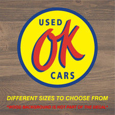 Vinyl Decal Sticker Fits Ok Used Cars Man Cave Chevy Chevrolet Ga Vinyl Decal Sticker Fits Ok Used Cars Man Cave Chevy Chevrolet Ga
