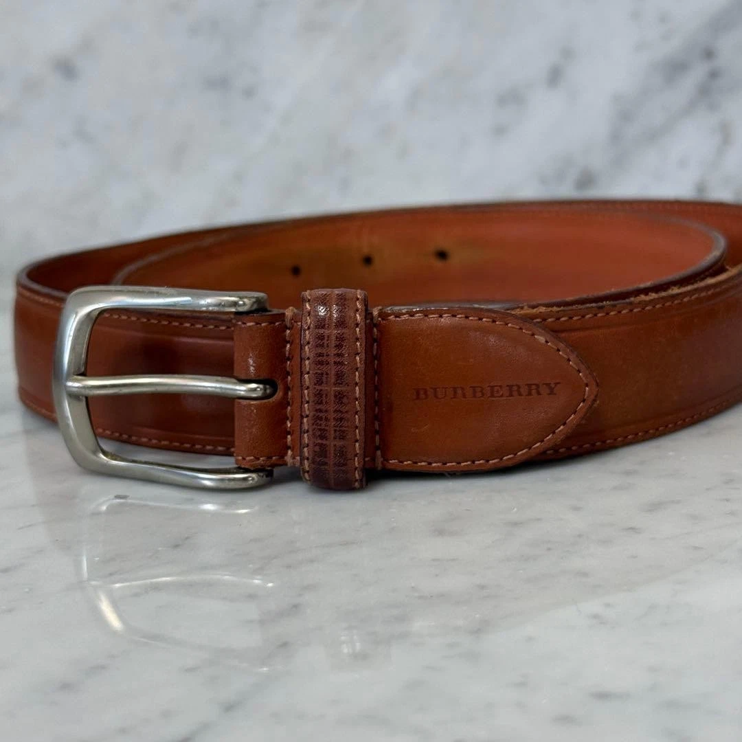 Burberry Leather Brown Belts for Men for sale | eBay