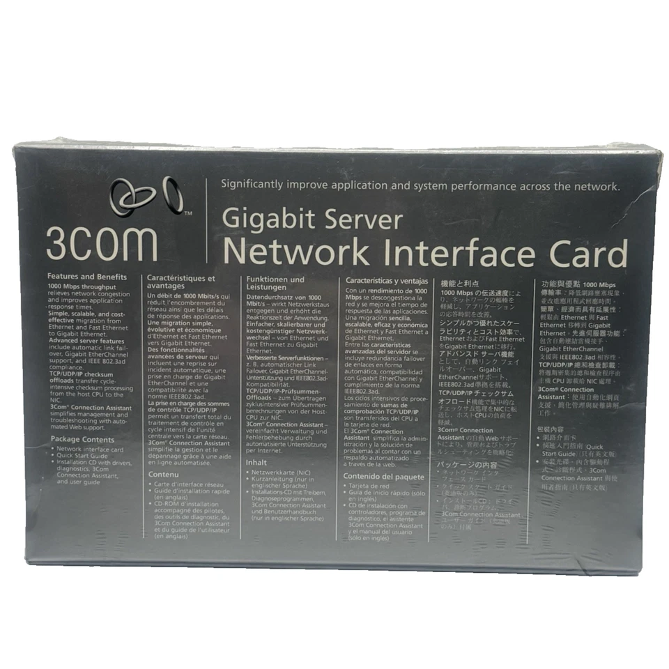 NEW 3COM Gigabit Network Interface Card 3C996B-T / SN=HRTRF64914 NIB - Image 3 of 4