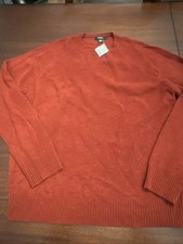 NWT J. Crew Men's 100 Lambswool Crewneck Pullover Sweater Size XL Maroon Red