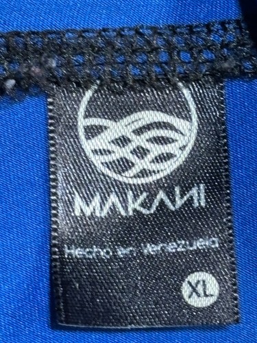 Makani Unisex Blue Black Hoodie Pullover XL Rash Guard Surf Swim Sun Protect - Picture 4 of 12