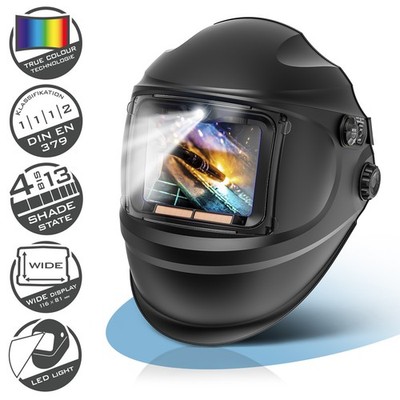STAHLWERK Automatik Schweißhelm 3 in 1 RAPTOR True-Colour DIN 4-13 Optik 1/1/1/2