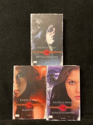 SAMMLUNG - 3 Taschenbücher - RICHELLE MEAD - Vampire Academy - Blaues Blut u.a.