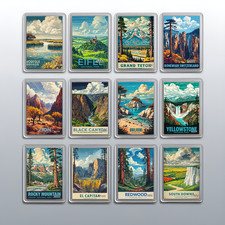 Acrylic Travel National Parks Fridge Magnet – Souvenir Refrigerator Decoration