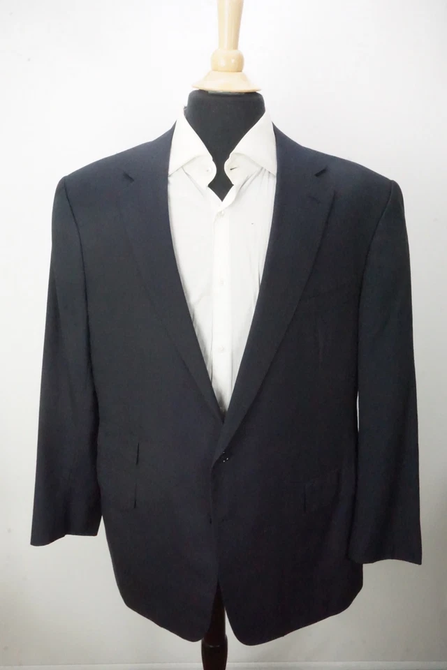 Chaqueta Abrigo Deportivo Ralph Lauren Etiqueta Púrpura Azul Marino Rayas 100% Cachemira Talla 46R Foto 3 de 4