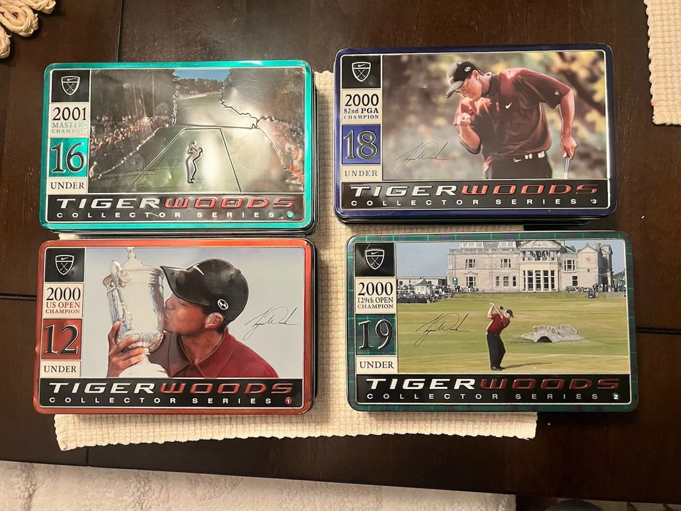 Набор из 4 мячей для гольфа Nike серии Grand Slam Collector Tin Tiger Woods 2000/2001 - Изображение 2 из 4