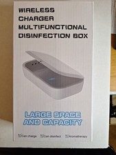 Wireless Charger Multifunctional Disinfection Box New Open Box Inside 4" X 10"