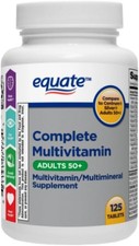 Equate Complete Multivitamin/Multimineral Supplement Tablets, Adults 50 , 125 CT