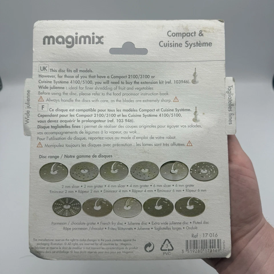 Magimix Wide Julienne Disc T6/WJ 2100 3100 4100 5100 - Image 3 of 4