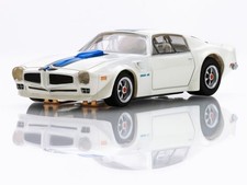 AFX 1970 Firebird Trans Am White/Blue HO Scale Slot Car 22096
