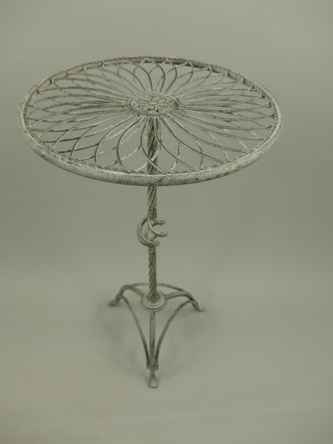 SonnenPartner Gartentisch Eisen MONTBLANC Mosaik Ø70cm Eisengrau