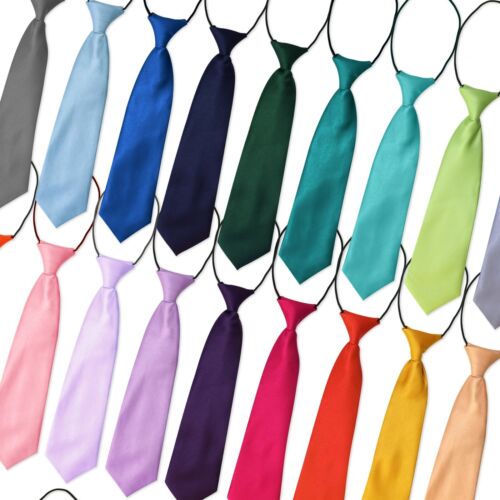 Corbata elástica elástica elástica elástica de cuello preatado Tie Co gama premium para niños niños niños  - Imagen 1 de 23