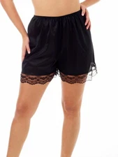 UNDERWORKS 100% Nylon Black Pettipants Plus Size 2XL