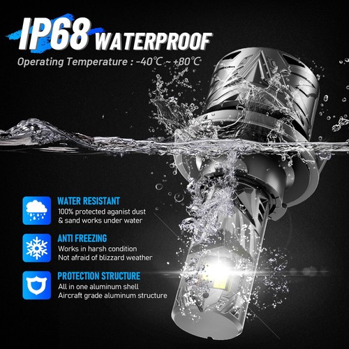NOVSIGHT H13 9008 LED Headlight Bulbs High & Low Beam for Ford F-150 2004-2014 - Picture 5 of 12