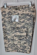 Rothco Combat Cargo Shorts Mens Small ACU Digital Camo Army Fatigue BDU - New