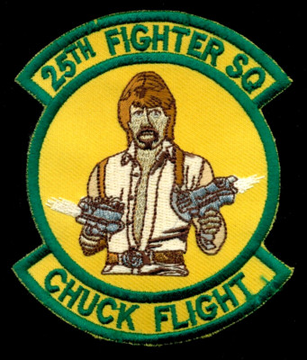USAF 25th Fighter Squadron Chuck Norris Patch KP-7