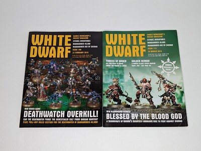White Dwarf Magazine Bundle Lot x 2 Game Workshop February #109 March #113 2016 
