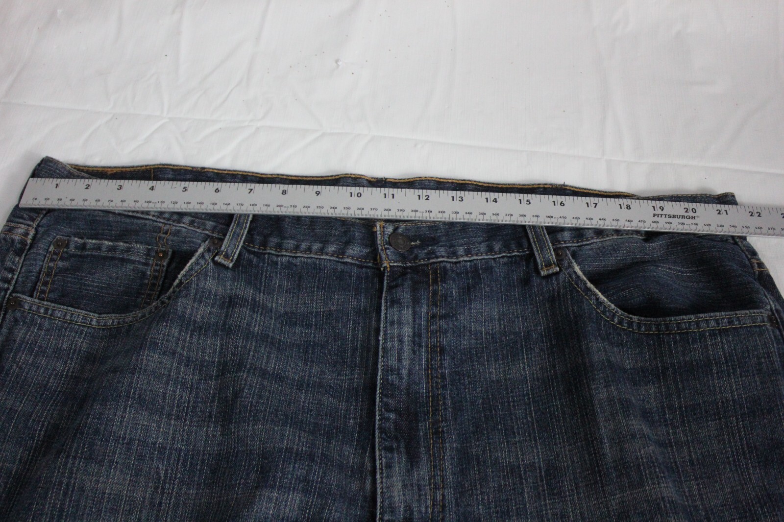 Levi’s Men’s 550 Relaxed Straight 44x32 Blue Jeans Dark Wash Baggy Loose thumbnail 5