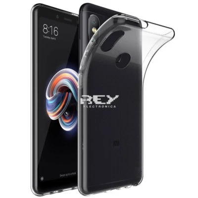 REY Funda Silicona para XIAOMI MI 6X / MI A2 Carcasa Transparente Protector s386