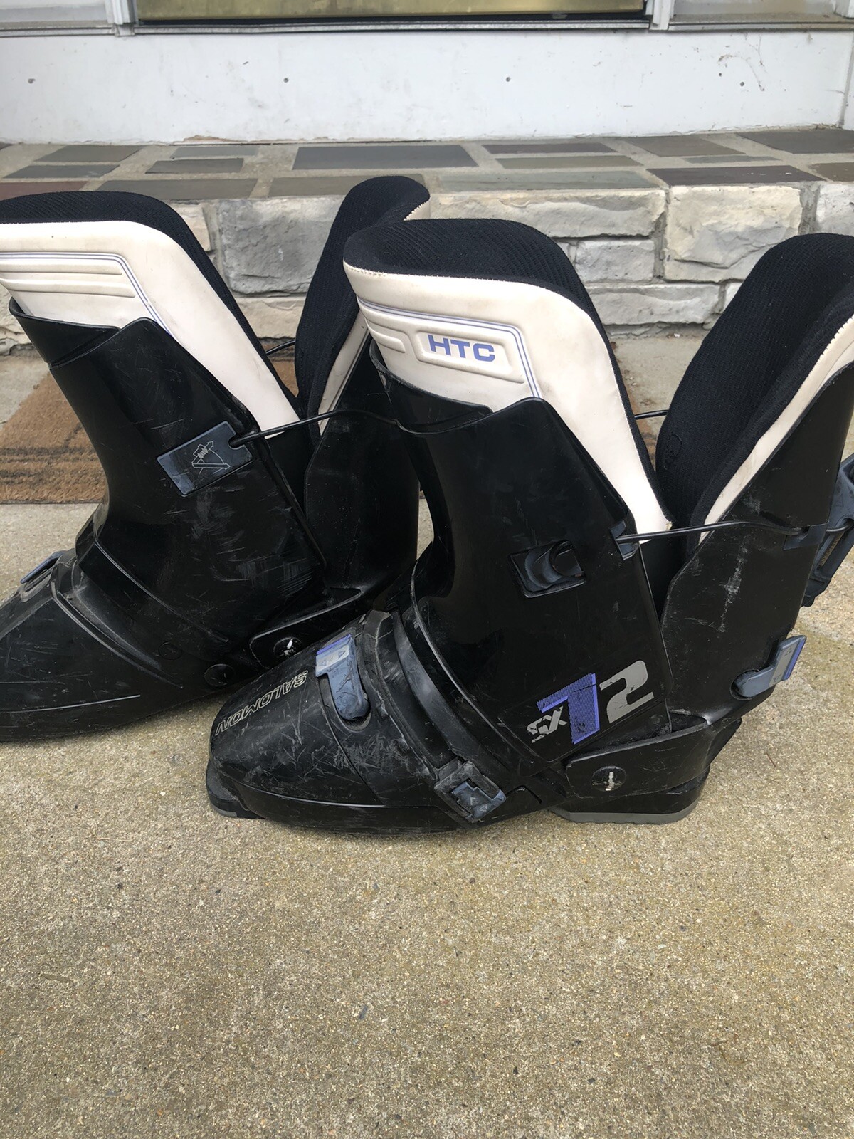 Stivali da sci vintage Salomon HTC SX72 355 350 Made in France