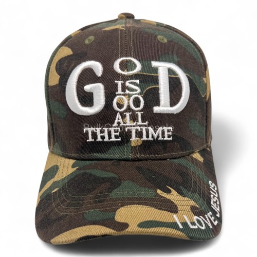 Baseball Cap Mens Adjustable Religious God is Good Jesus Curved Visor Hat Women - Picture 17 of 25