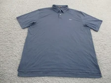 Peter Millar Shirt Mens 2XL XXL Blue Gray Polo Summer Comfort Lochinvar Golf A2