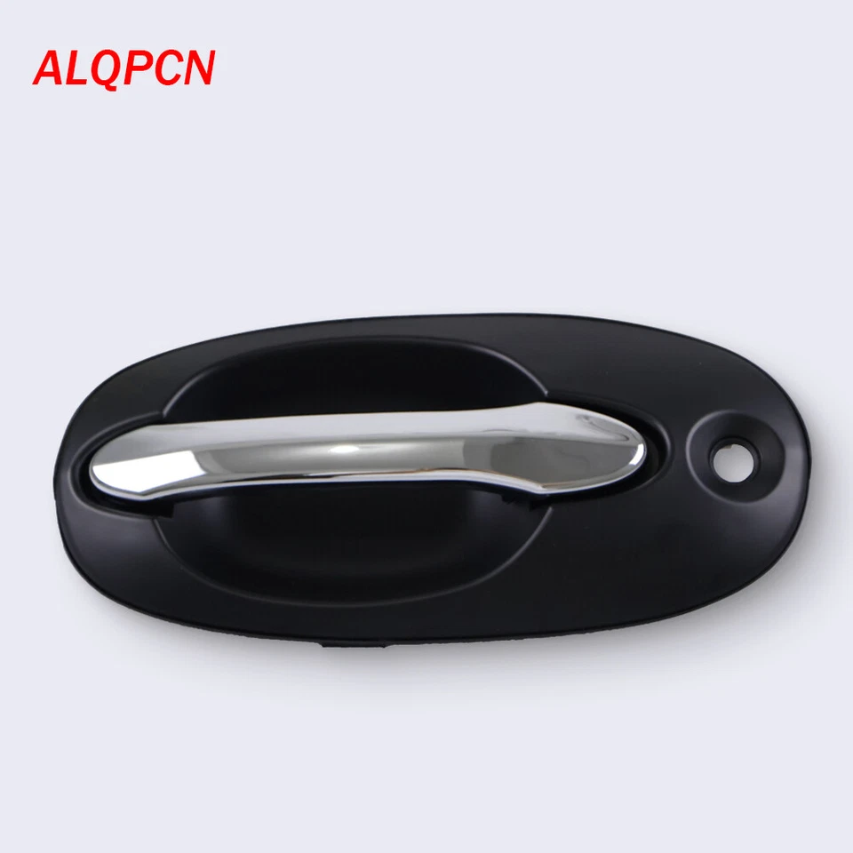 1 Lote 4 Puertas Exterior Exterior Manijas de Puerta Cromo/Negro Ajuste Kia Sedona 2002-2005 Foto 4 de 4