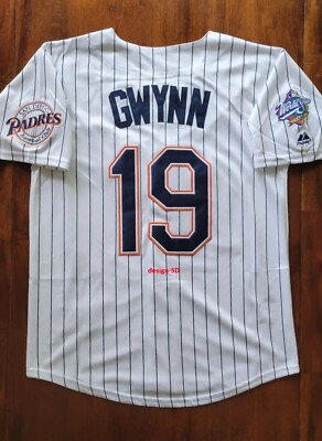 MENS TONY GWYNN SAN DIEGO PADRES 98 RETRO JERSEY WHITE S M L XL