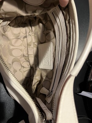 Coach Leather Hobo Y2K White Purse | eBay