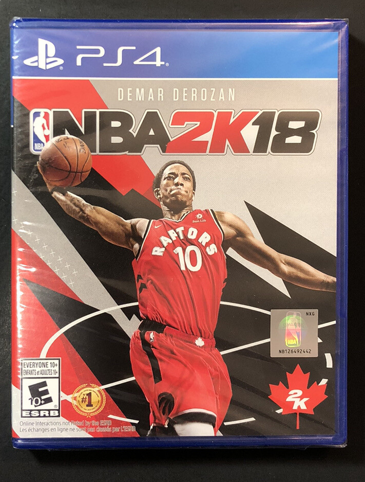 NBA 2K18 Demar Derozan Raptors Variant Cover (PS4) NEW