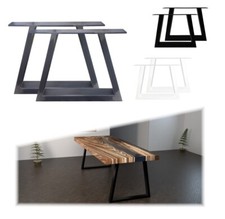 Tischgestell Tischfuß Bank Tischbeine Stahl Metall Eisen Industrie Trapez Design