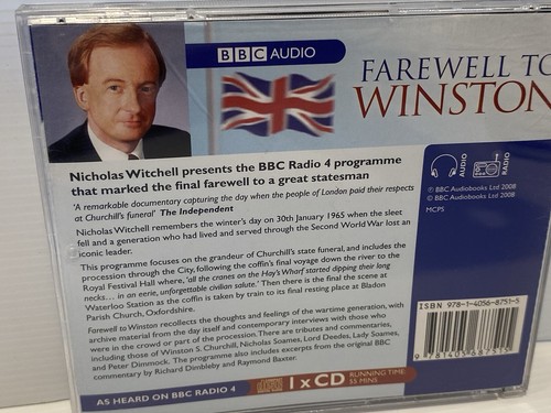 Farewell to Winston BBC Audio CD 2009 - Picture 2 of 6