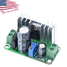 5-35VDC / 5-22VAC to 1-34VDC LM317T Step Down Linear Regulator Converter Module