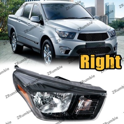 Right Front Headlight For Ssangyong Actyon Sport 2013-2023 Driving Lamp Assembly