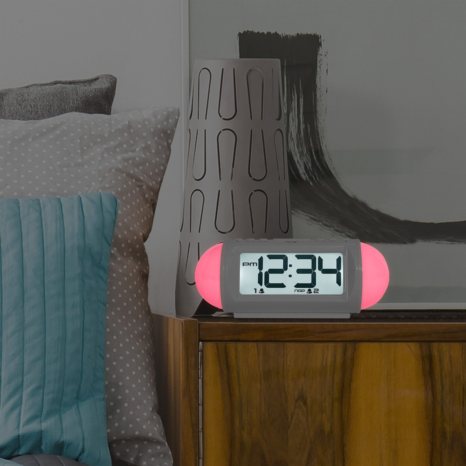 31112 Equity by La Crosse AC Powered Mood Light Alarm Clock with Nature Sound