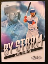 2022 Panini Absolute Baseball Adolis Garcia By Storm Insert #BYS-5 Texas Rangers