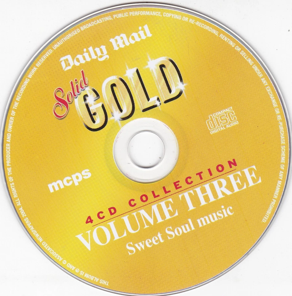 SOLID GOLD Volume Three Sweet Soul Music ( DAILY MAIL Newspaper 15 Track CD ) - Bild 3 von 3