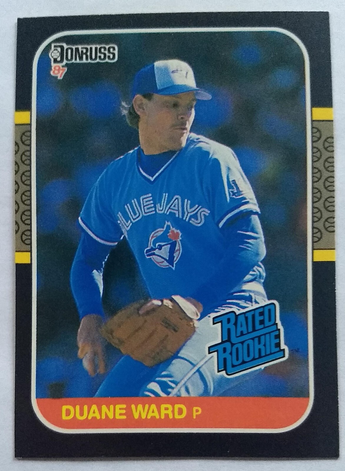 DUANE WARD, 1987 DONRUSS RATED ROOKIE #45, BLUE JAYS