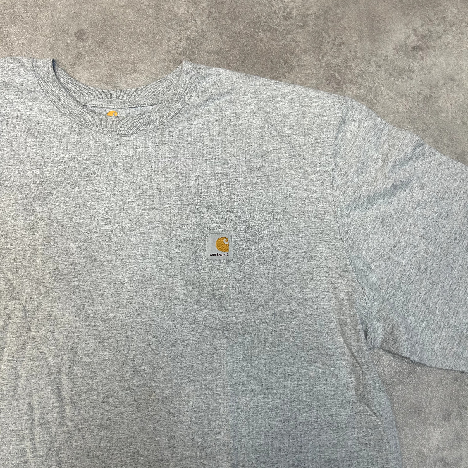Carhartt T-Shirt Mens 2XL Original Fit Short Sleeve Pocket Workwear Tee, Grey image 4