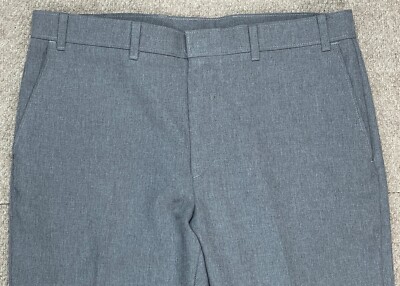 90s USA Levi’s Action Slacks STA-PREST Levi's Action Slacks U.S.A. Men's Vintage Sta-Prest Gray Dress