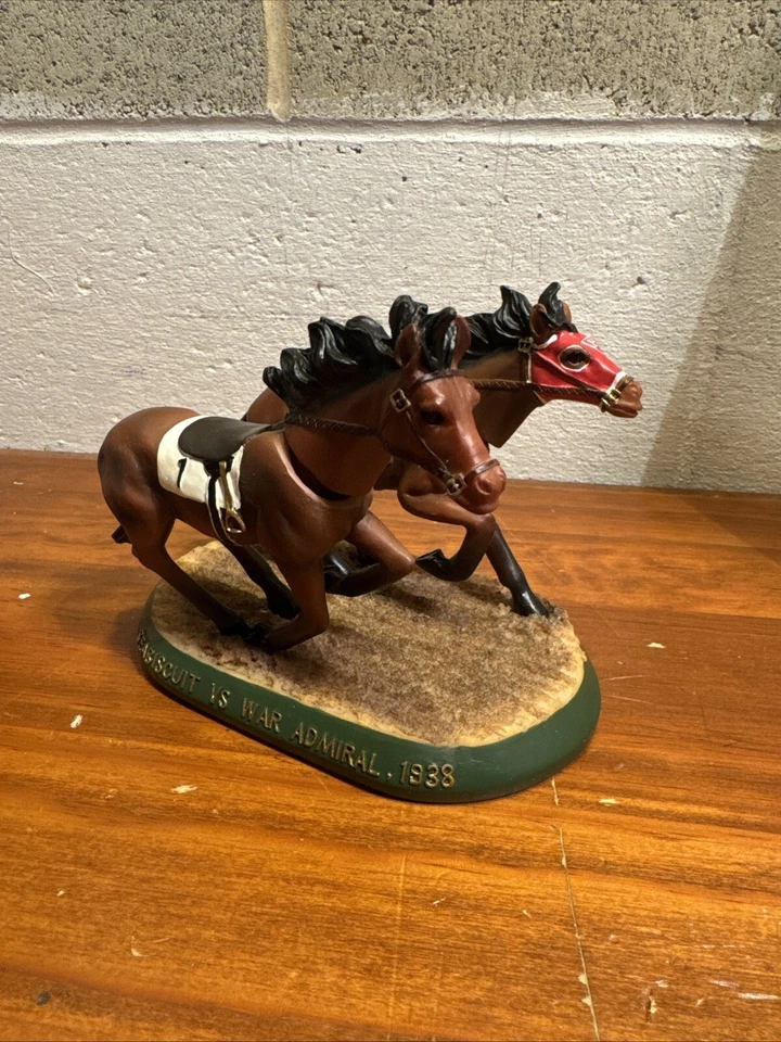 Bobbleheads dobles Seabiscuit vs War Admiral - Promociones Golden Eagle 1938 Foto 4 de 4