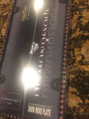 Cruiser Accessories License Plate Frame Diamondesque Pink And
