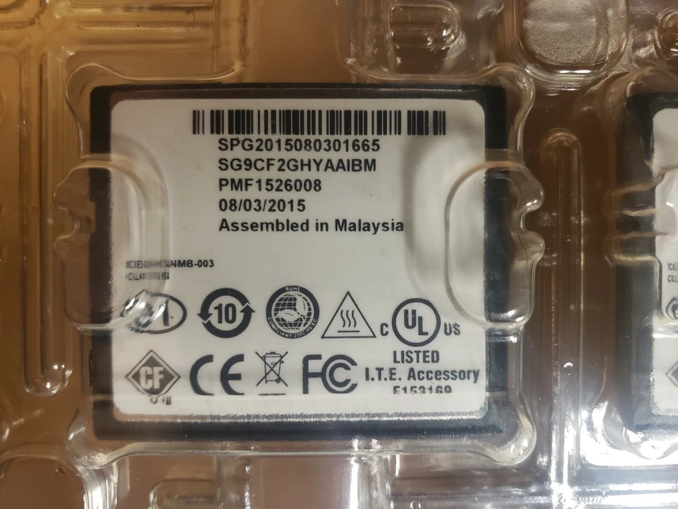 New - Smart Modular - SG9CF2GHYAAIBM - Flash Card 2GB 5V/3.3V CompactFlash - Image 2 of 4