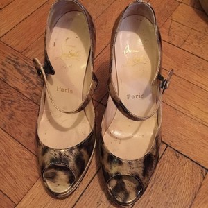 leopard red bottom shoes