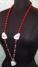 Shark Novelty Shark Head Necklace Resin 36" Jewelry Beads